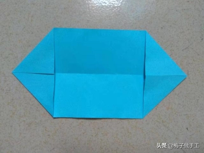 儿童简单折纸不用胶不用剪刀 套在手指上的龙爪子怎么折(4)