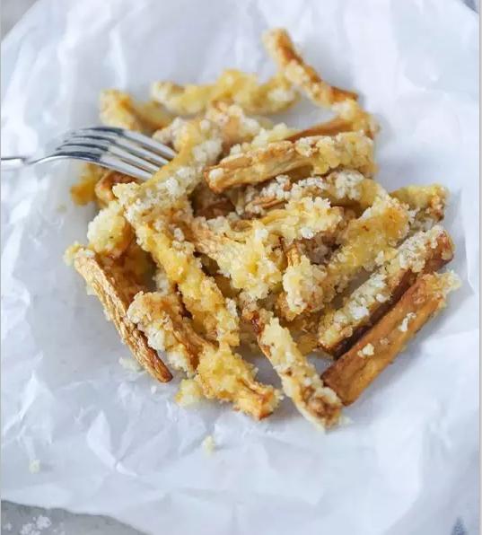 干炸杏鲍菇丝的做法 香酥小零食--干炸杏鲍菇(8)