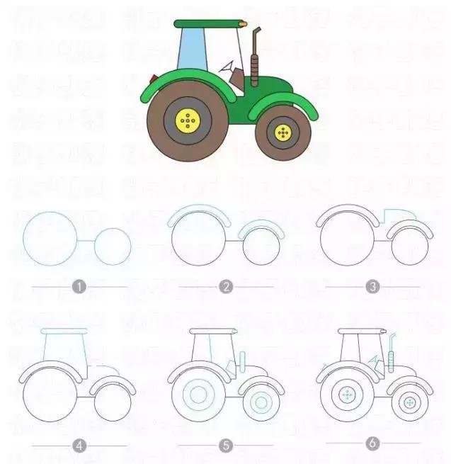 儿童基础画画车车（手把手教宝宝画好看的车车）(13)